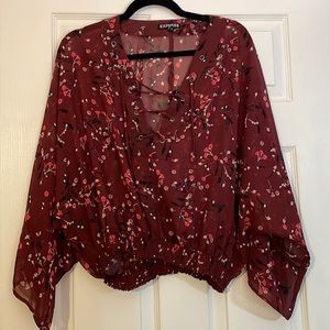 Express chiffon top
